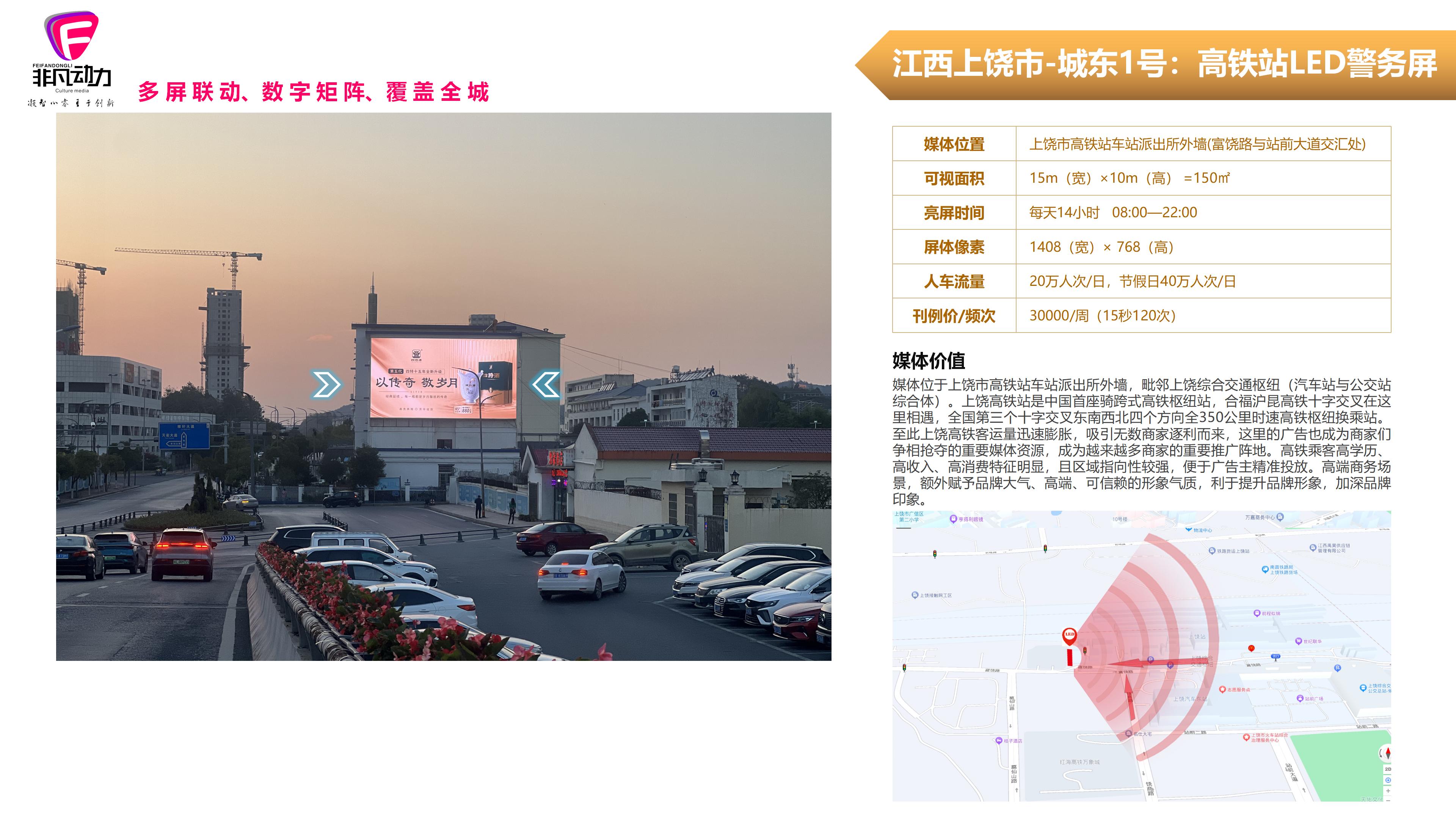 江西·上饶-城东1号：高铁站LED警务屏